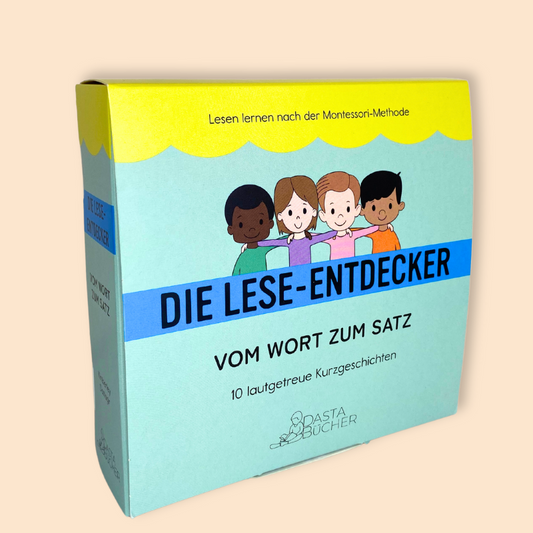 Lesen lernen nach der Montessori-Methode.Die Lese-Entdecker: vom Wort zum Satz